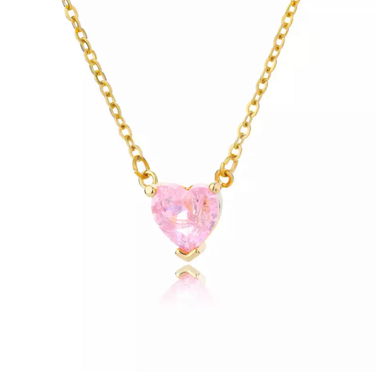 CRYSTAL HEART NECKLACE