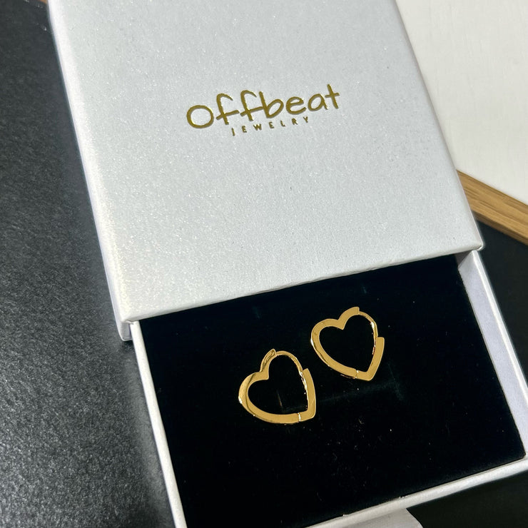 MINI HEART DROP EARRING