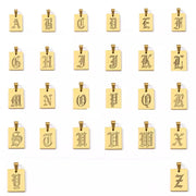 OLD ENGLISH INITIAL NECKLACE