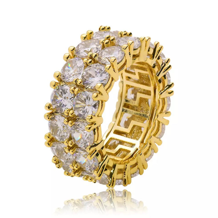 ●VVV● Cubic Tennis Ring 21FWRG016PK DOUBLE TENNIS RING – Offbeat Jewelry